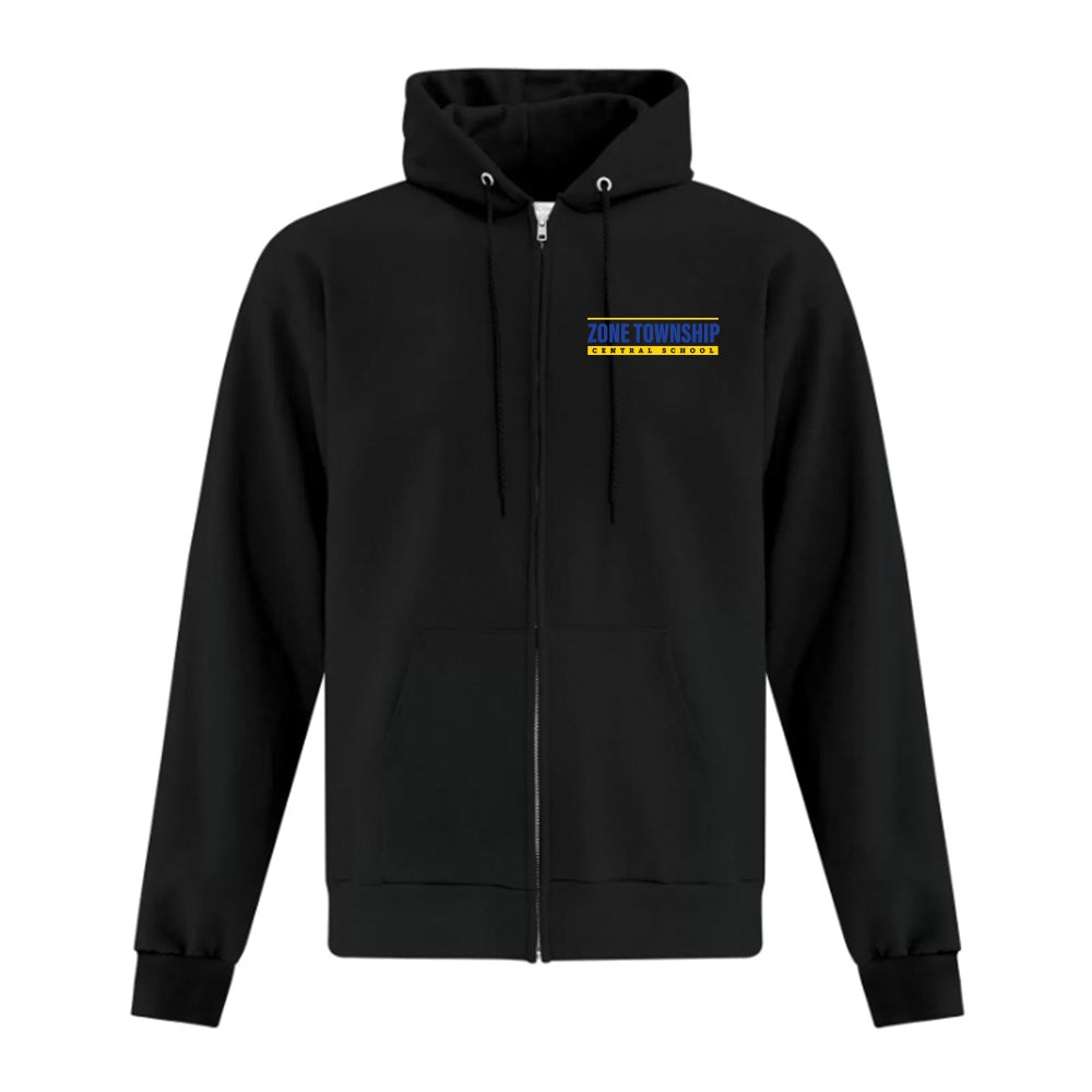 Zone Township Adult Everyday Fleece Full Zip Hooded Sweatshirt