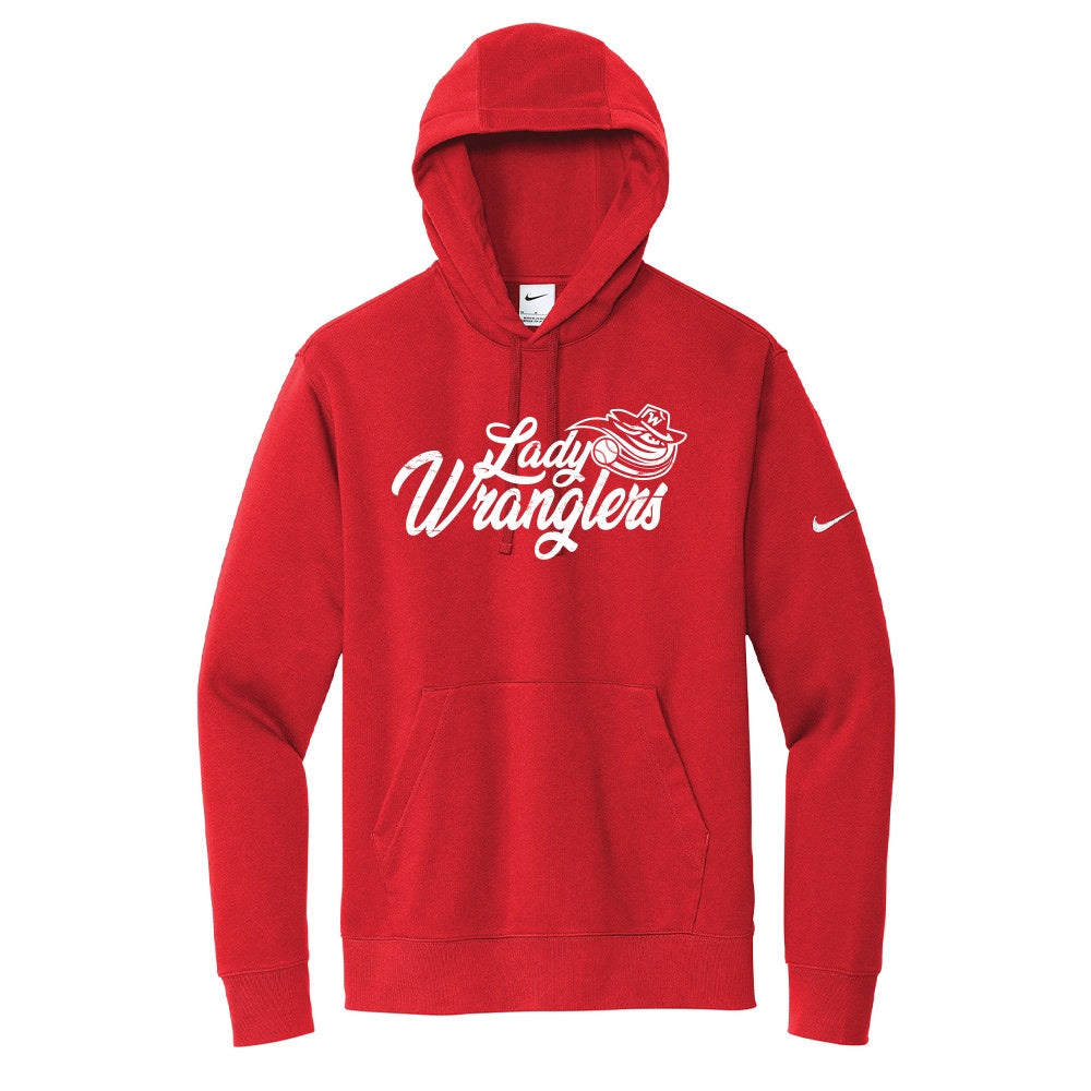 Wyoming Lady Wranglers Adult Nike Fleece Hooded Sweatshirt
