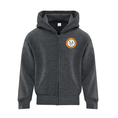 SHA Hockey Youth Everyday Fleece Youth Full Zip Hooded Sweatshirt