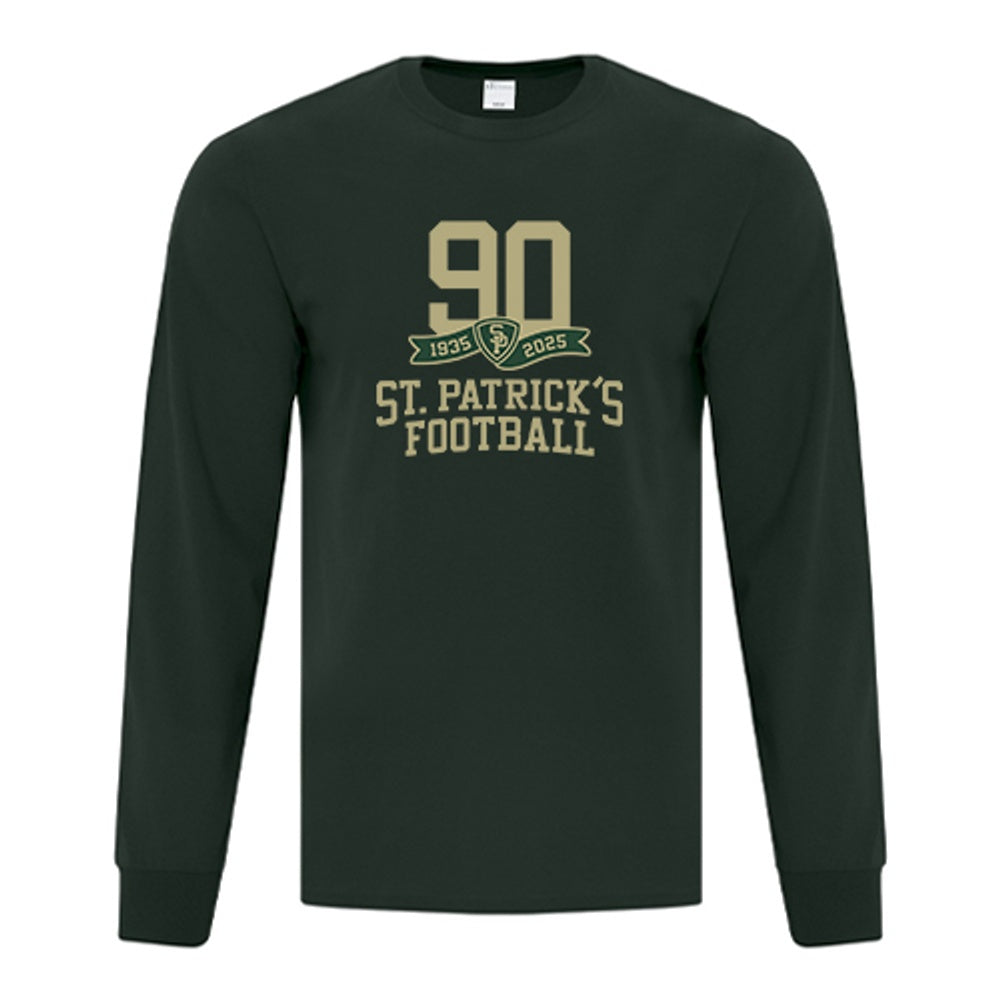 St. Pat's Football Adult Everday Cotton Long Sleeve T-Shirt