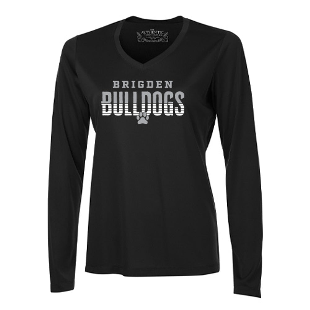 Brigden Ladies' Pro Team Long Sleeve V-Neck T-Shirt