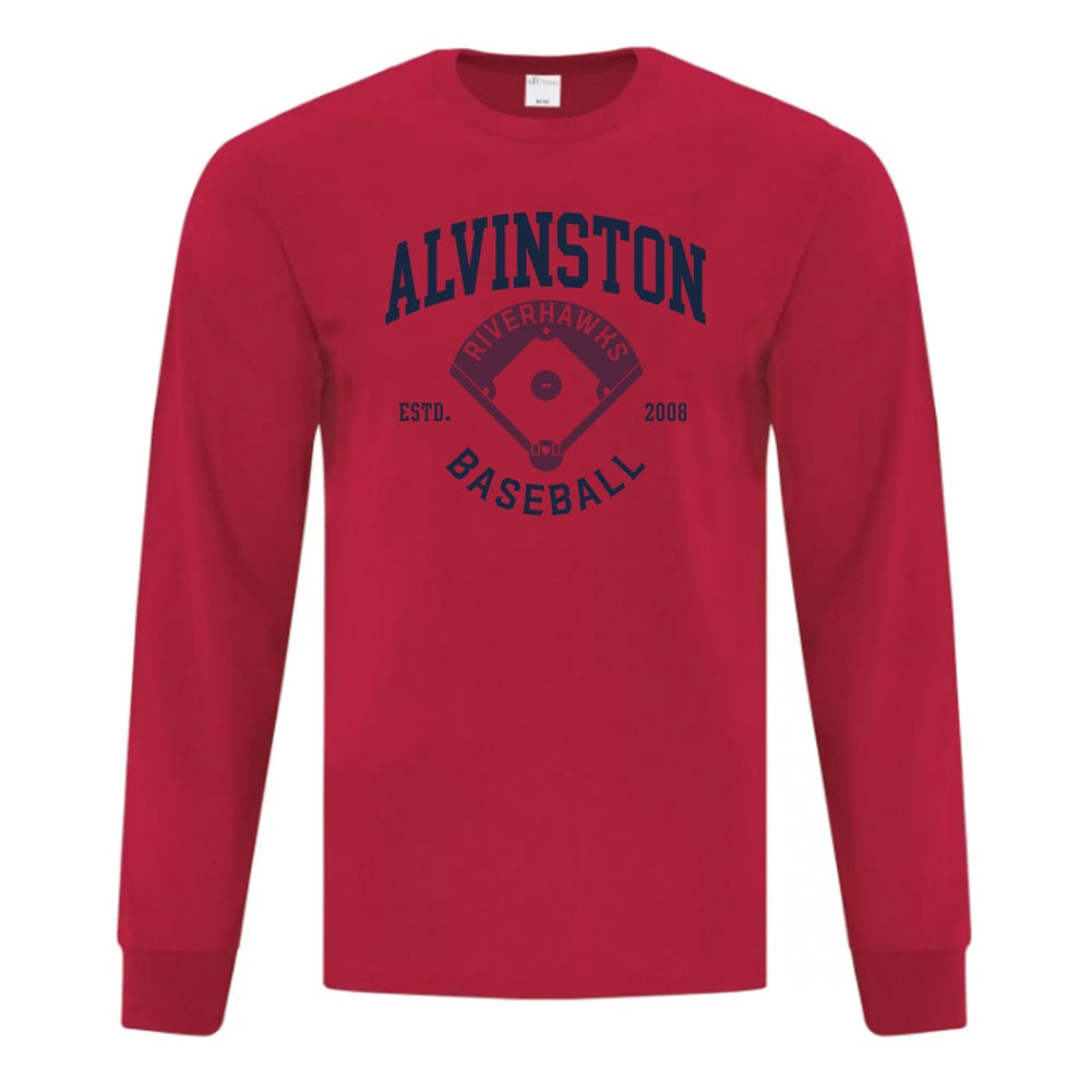 Alvinston Riverhawks Youth Everyday Cotton Long Sleeve T-Shirt