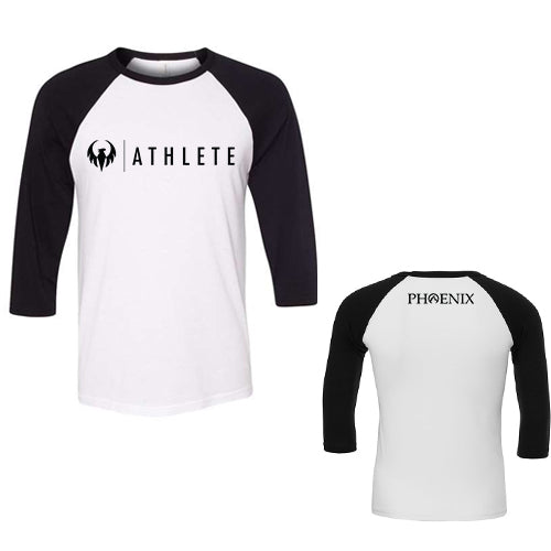 Phoenix Athlete Adult Bella + Canvas Three-Quarter Sleeve Baseball Tee