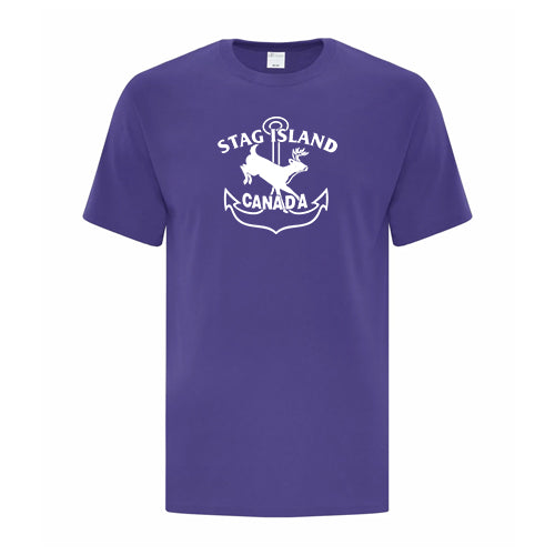 Stag Island Adult Cotton T-Shirt