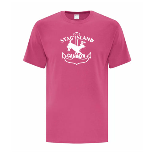 Stag Island Adult Cotton T-Shirt