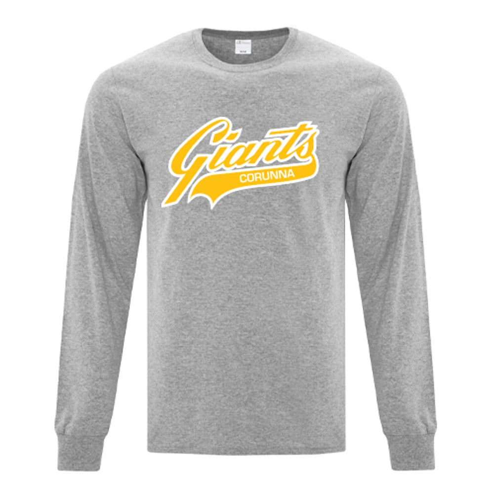 Corunna Giants Adult Everyday Cotton Long Sleeve T-Shirt