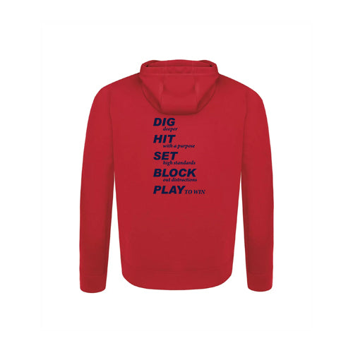 Twin Bridges Volleyball Youth Game Day Fleece Hooded Sweatshirt