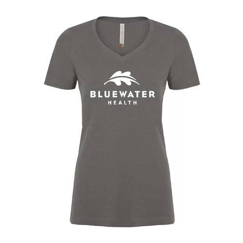 Bluewater Health Ladies' Eurospun® Ring Spun V-Neck Tee