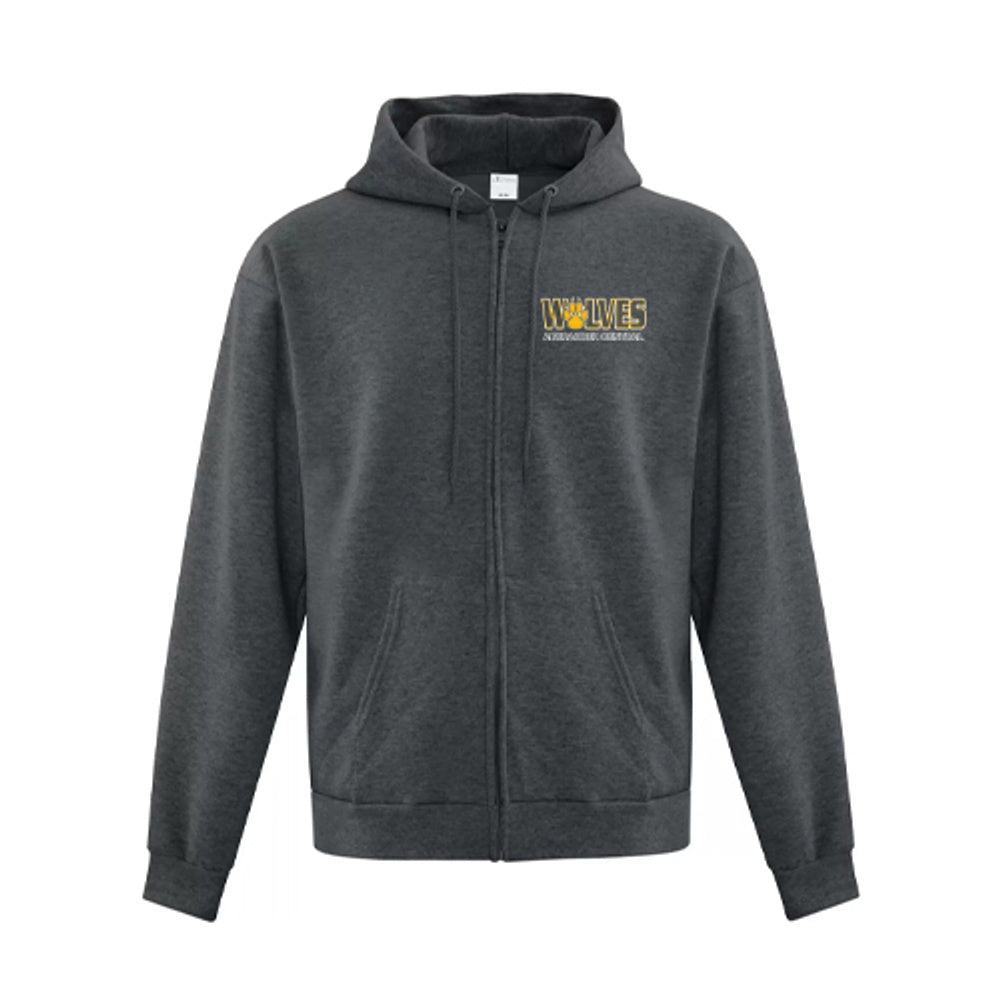 Aberarder Adult Everyday Fleece Full Zip Hooded Sweatshirt