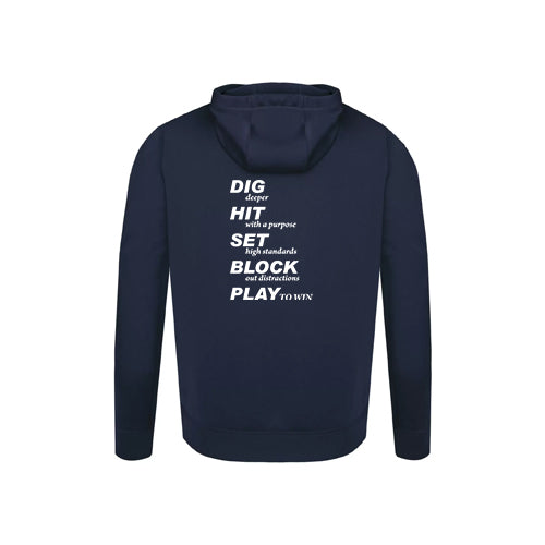 Twin Bridges Volleyball Youth Game Day Fleece Hooded Sweatshirt