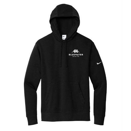 Bluewater Health Adult Nike Club Fleece Sleeve Swoosh Pullover Hoodie