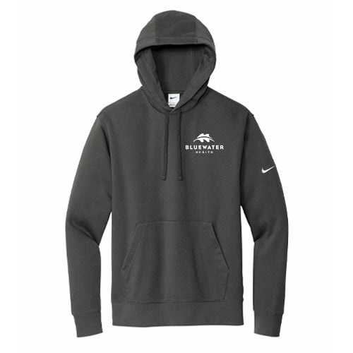 Bluewater Health Adult Nike Club Fleece Sleeve Swoosh Pullover Hoodie