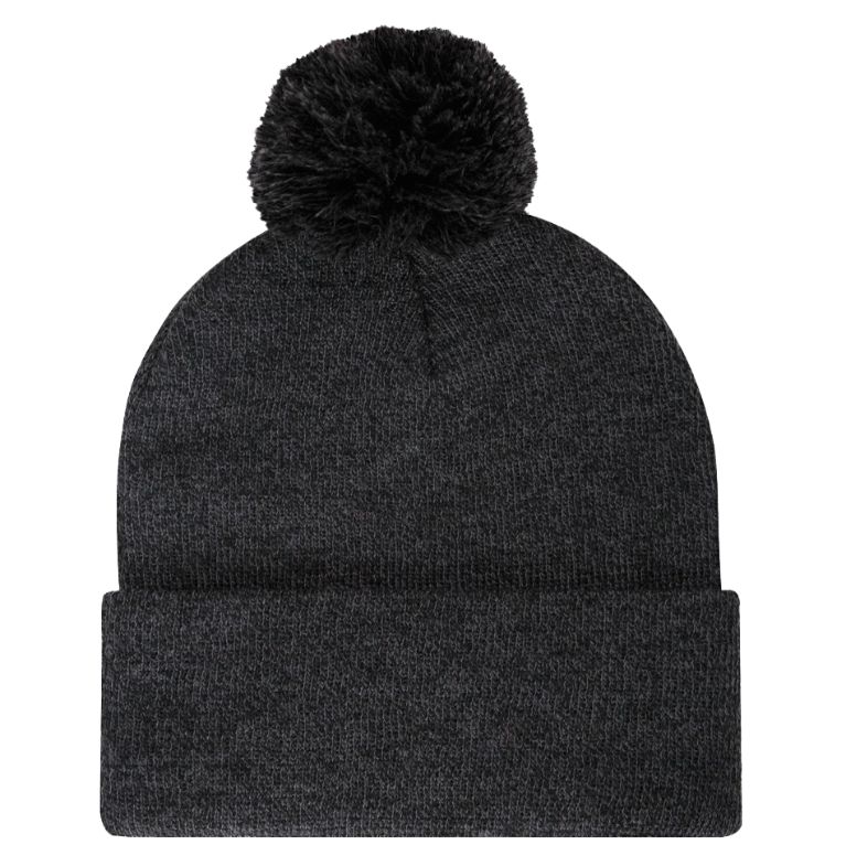 STRIPED CUFF POM POM TOQUE