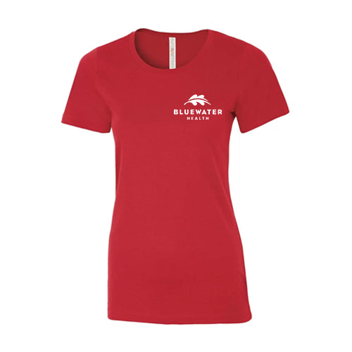 Bluewater Health Ladies' Eurospun® Ring Spun Tee