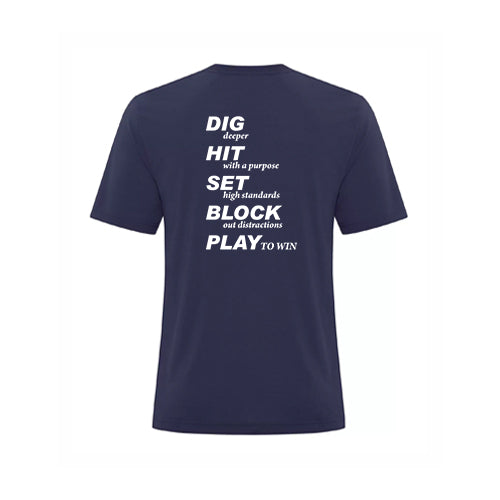 Twin Bridges Volleyball Youth Pro Spun T-Shirt
