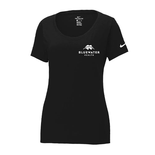 Bluewater Health Ladies' Nike Dri-Fit Cotton/Poly Scoop Neck Tee