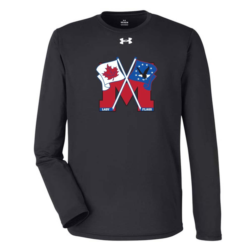 Mooretown Lady Flags Youth Under Armour Team Tech Long Sleeve