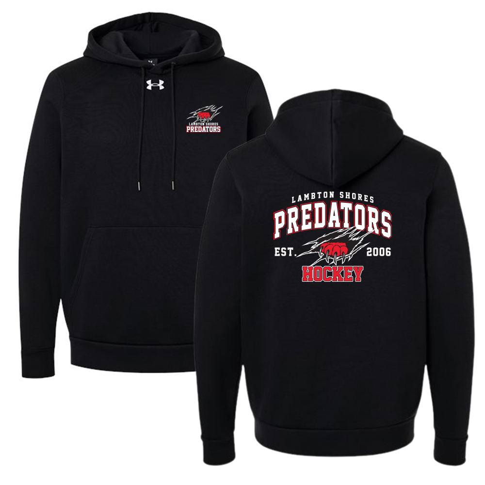 Lambton Shores Predators Adult Under Armour Team Icon Fleece Hooded Sweatshirt