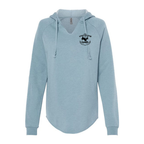 Stag Island Ladies' California Wave Wash Hooded Sweatshirt