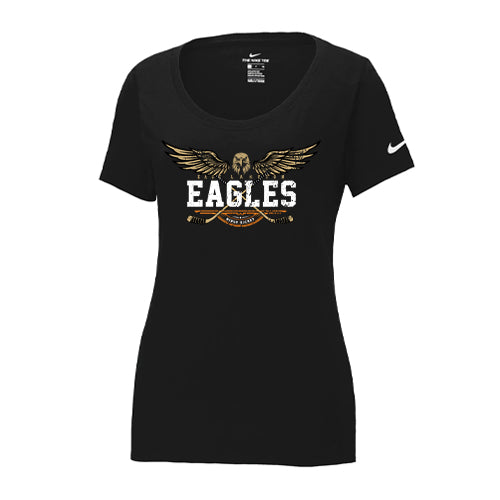 East Lambton Minor Hockey Ladies' Nike Dri-FIT Cotton/Poly Scoop Neck Tee