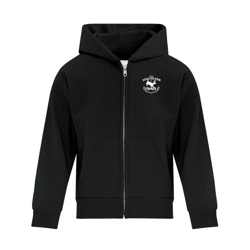 Stag Island Youth Fleece Full Zip Hooded Sweatshirt