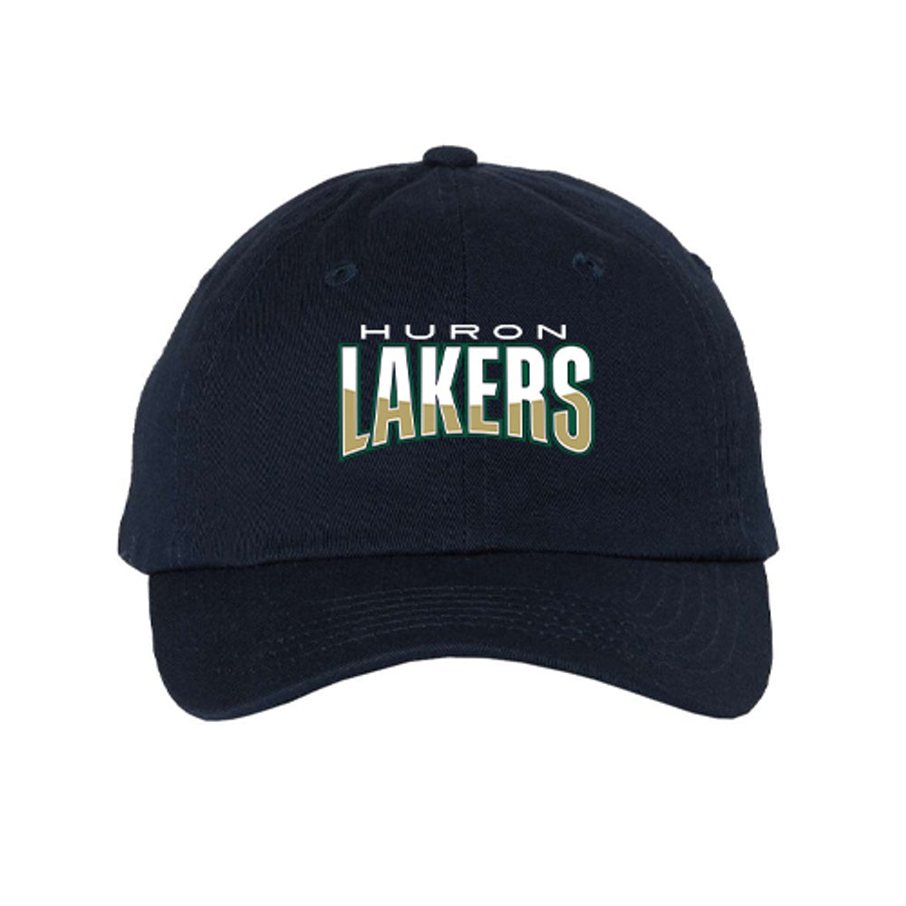 Huron Lakers Adult Bio-Washed Classic Dad Hat