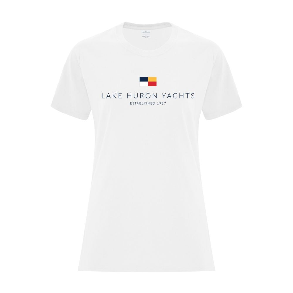Lake Huron Yachts Ladies' Cotton T-Shirt