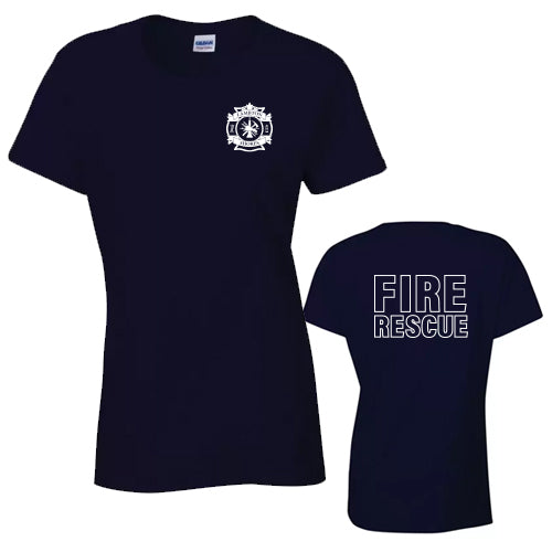 Lambton Shores Fire Services - Cotton T-Shirt - Ladies