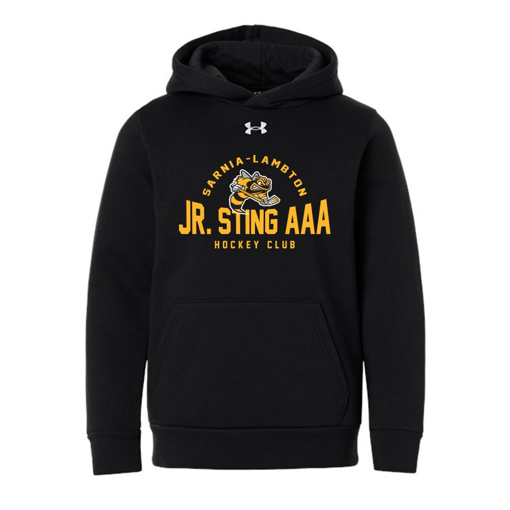 Lambton Jr Sting AAA Youth Under Armour Team Icon Fleece Hooded Sweatshirt