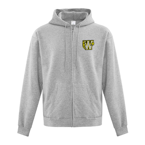 Plympton-Wyoming Adult Everyday Fleece Full Zip Hooded Sweatshirt