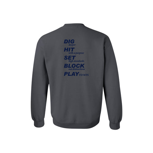 Twin Bridges Volleyball Crewneck Sweatshirt