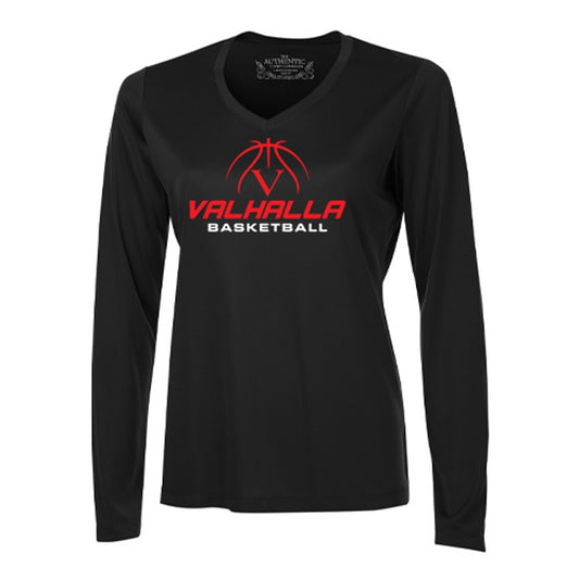 Valhalla Ladies' Pro Team Long Sleeve V-Neck T-Shirt