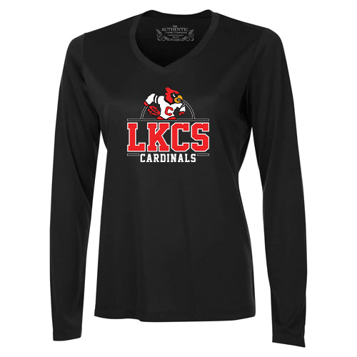 Lambton Kent Composite School Ladies' Pro Team Long Sleeve V-Neck T-Shirt