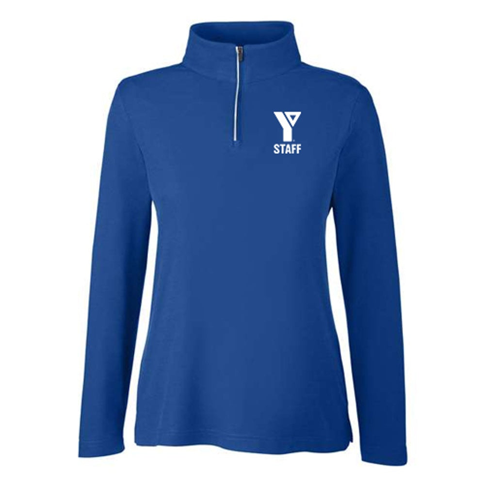 YMCA Ladies' Fusion ChromaSoft™ Pique Quarter-Zip Pullover (12 pc)