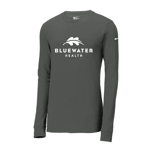 Bluewater Health Adult Nike Dri-Fit Cotton/Poly Long Sleeve Tee