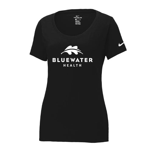 Bluewater Health Ladies' Nike Dri-Fit Cotton/Poly Scoop Neck Tee