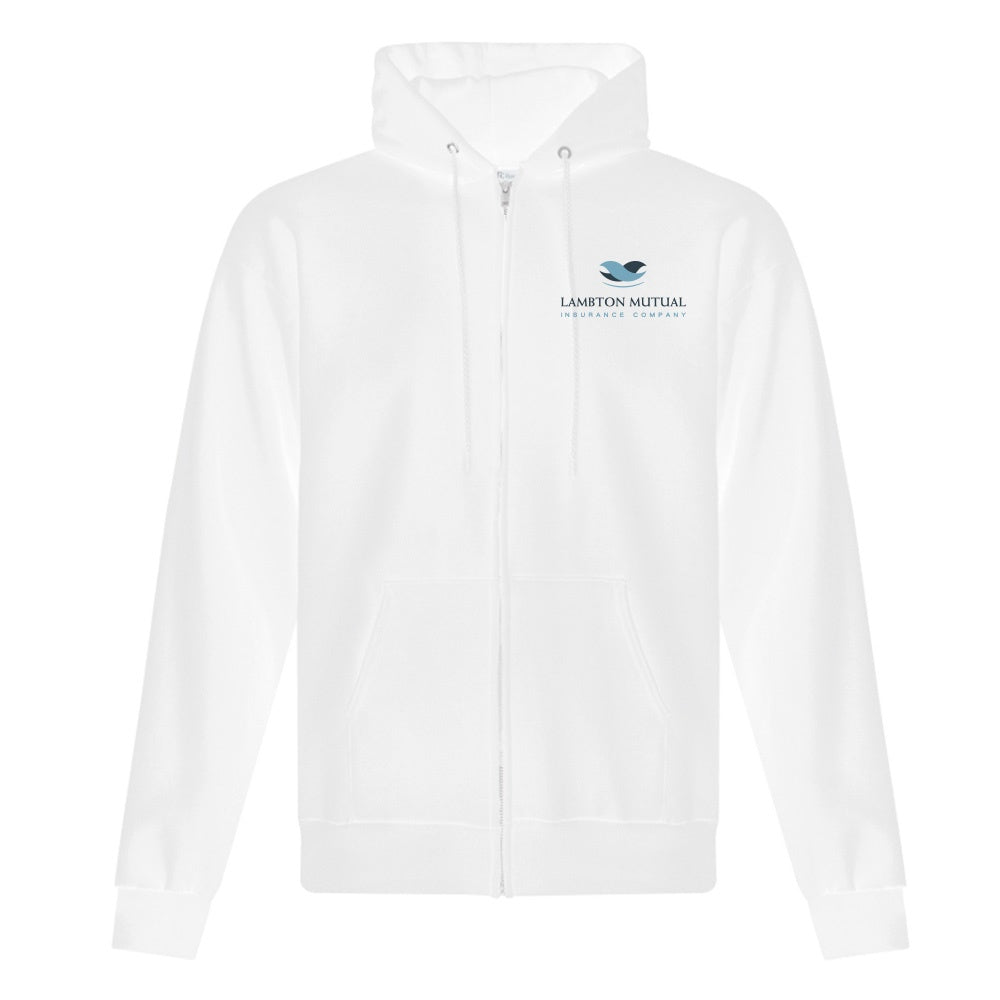 Lambton Mutual Insurance Adult Fleece Full Zip Hooded Sweatshirt