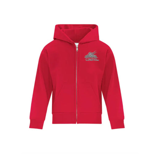 Twin Bridges Volleyball Youth Fleece Full Zip Hooded Sweatshirt