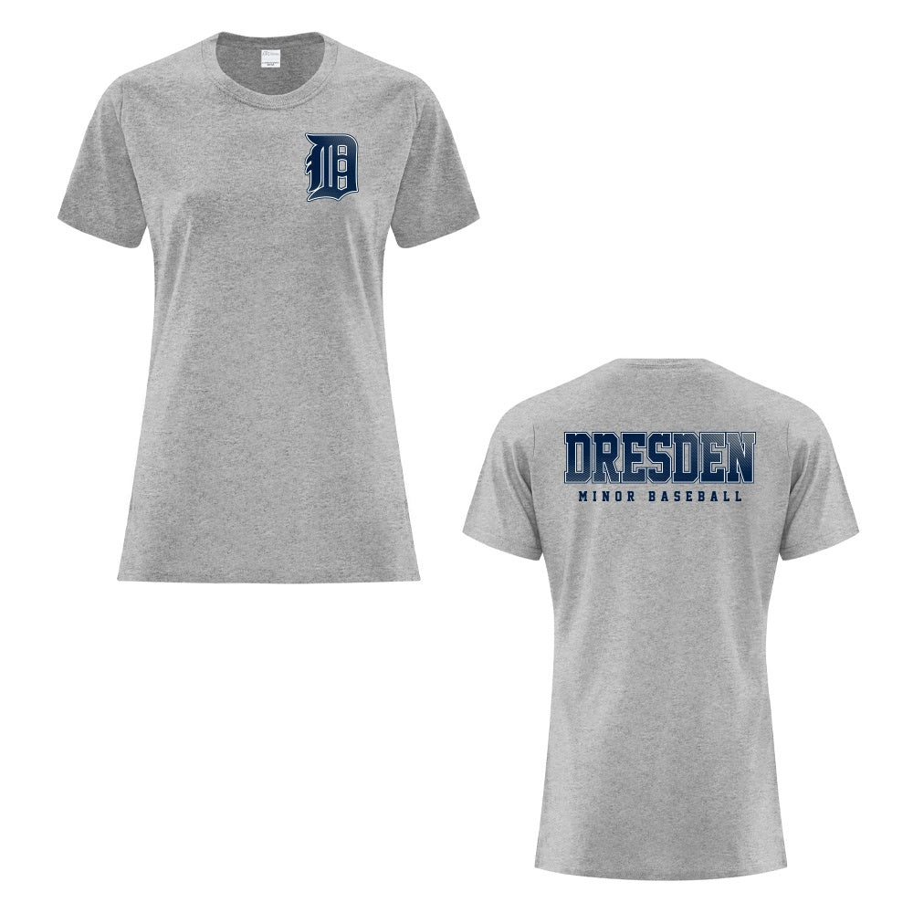 Dresden Minor Baseball Ladies' Cotton T-Shirt