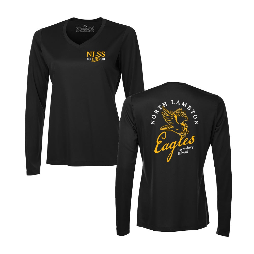 North Lambton Ladies' Pro Team Long Sleeve V-Neck Tee