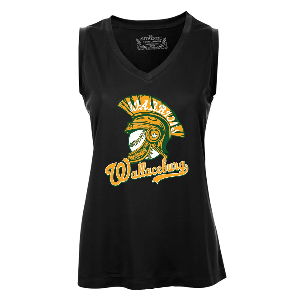 Wallaceburg Minor Baseball Ladies' Pro Team Sleeveless V-Neck Tee