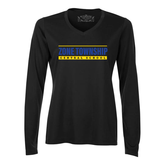 Zone Township Ladies' Pro Team Long Sleeve V-Neck T-Shirt