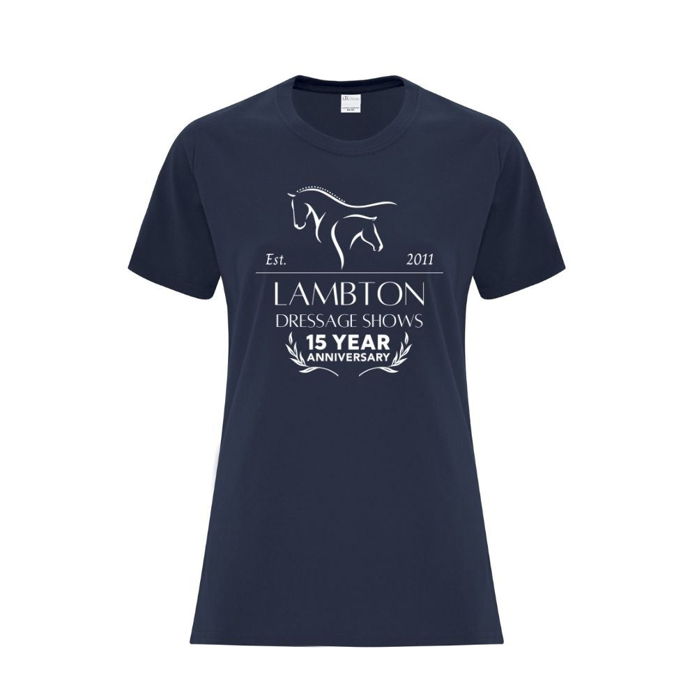 Lambton Dressage Shows Ladies' Cotton T-Shirt
