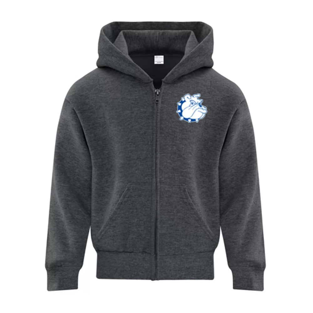 Brights Grove Youth Everyday Fleece Full Zip Hooded Sweatshirt