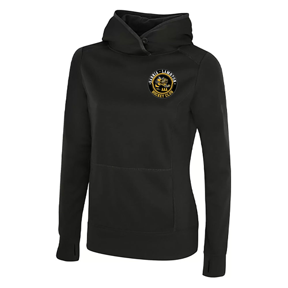 Lambton Jr Sting AAA Ladies' Game Day Fleece Hooded Sweatshirt