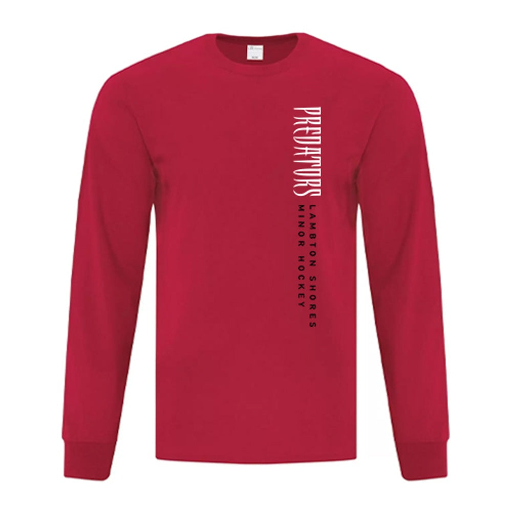 Lambton Shores Predators Youth Everday Cotton Long Sleeve T-Shirt