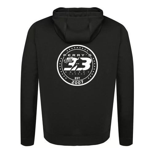 Perry 3-on-3 Youth Performance Polyester Hooded Sweatshirt