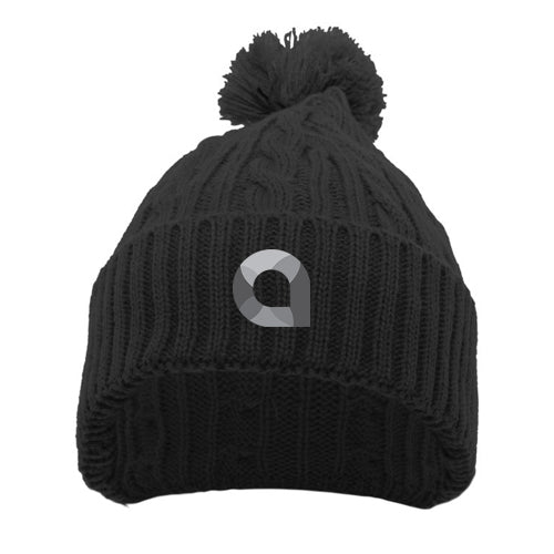 Adult Cable Knit PomPom Beanie