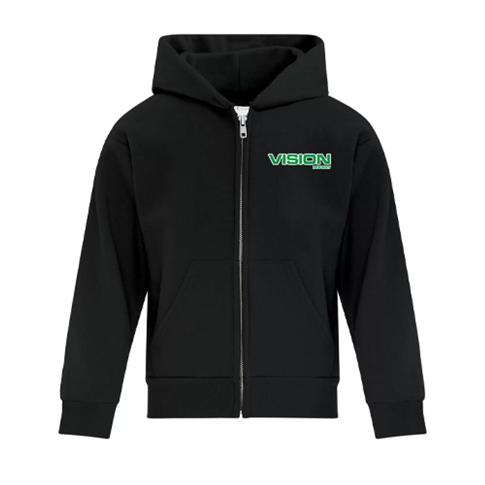 Vision Youth Everyday Fleece Full Zip Hooded Sweatshirt