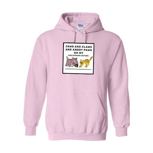 Jaws and Claws Cotton Hooded Sweatshirt